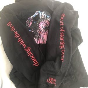 Demi Lovato Album Black Hoodie (Large)